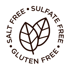Salt-free. Sulfate-free. Gluten-free.